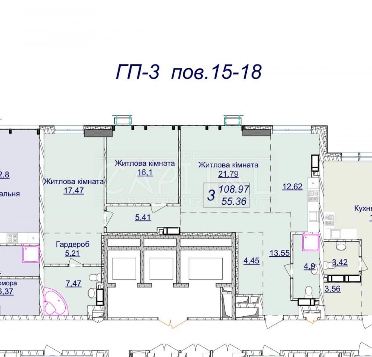 Продаж 3 кімн. квартира, Андрія Верхогляда, ID: 315913197